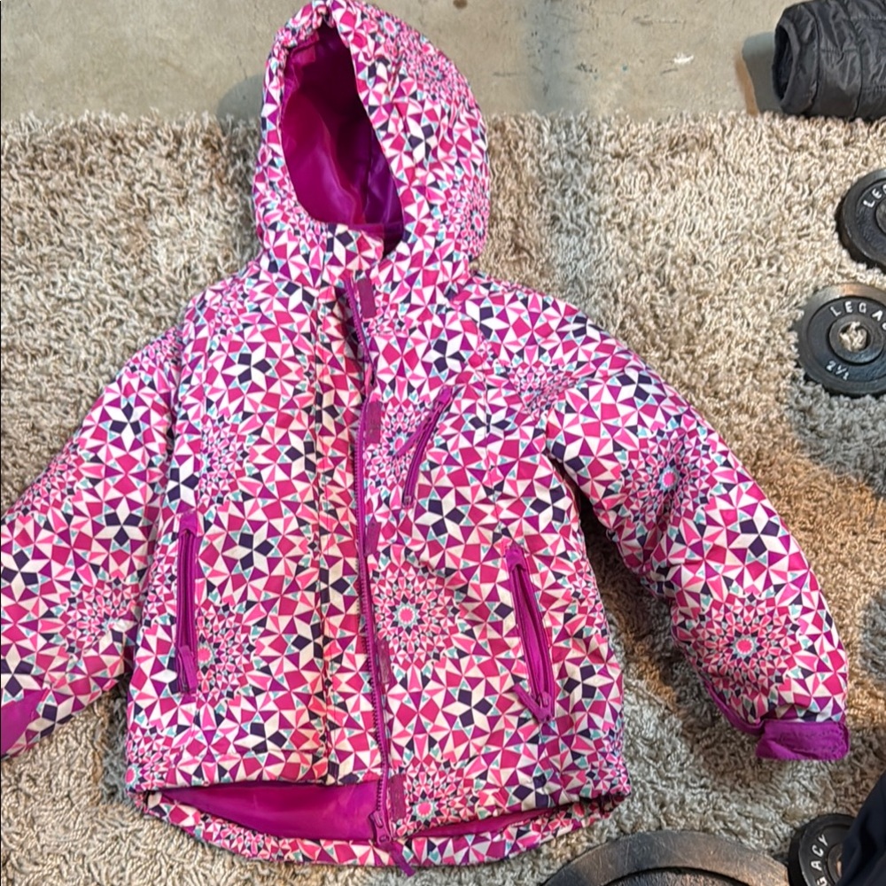 1989 Place Pink Geometric Kids Jacket